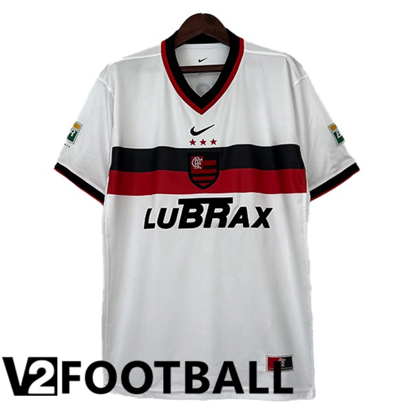 Flamengo Retro Football Shirt Away White 2001