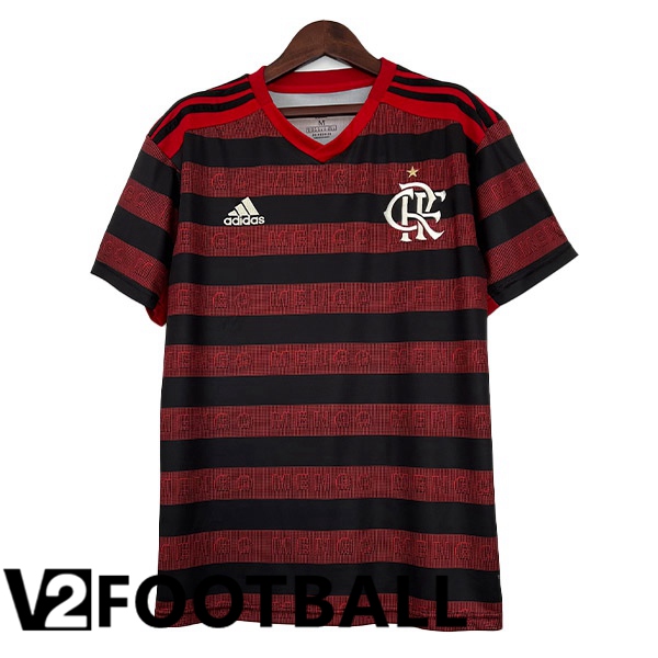 Flamengo Retro Football Shirt Home Red Black 2019-2020