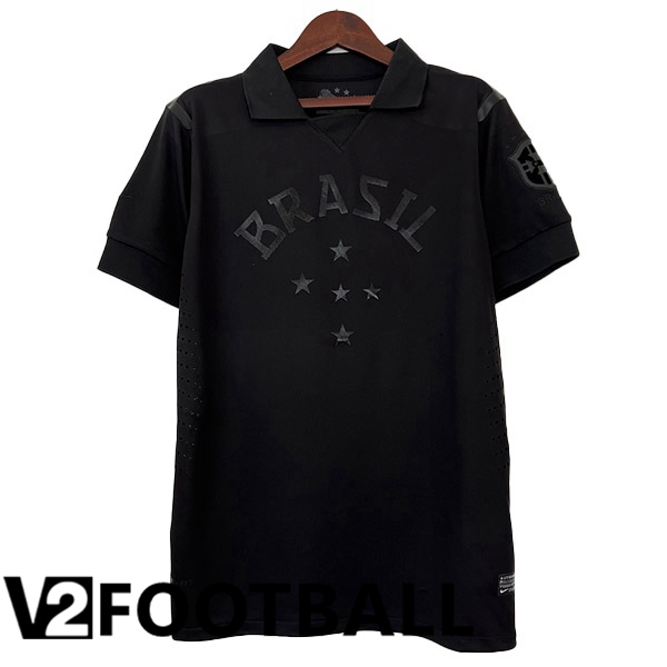 Brazil Retro Football Shirt Third Black 2013-2014