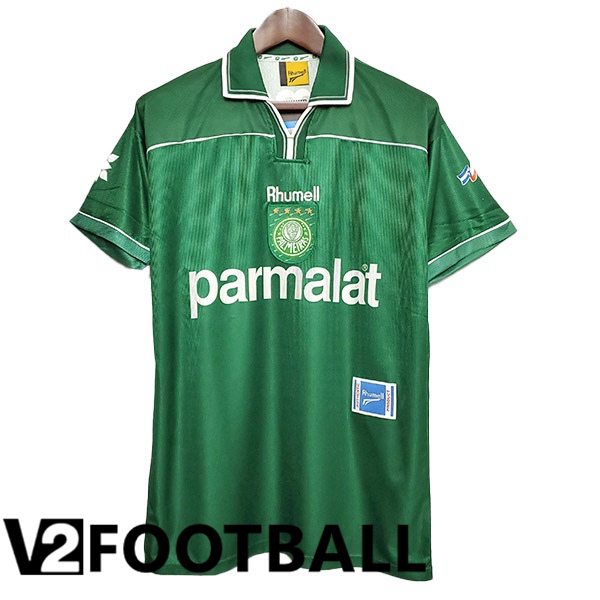 Palmeiras Retro Football Shirt 100th Anniversary Black Green
