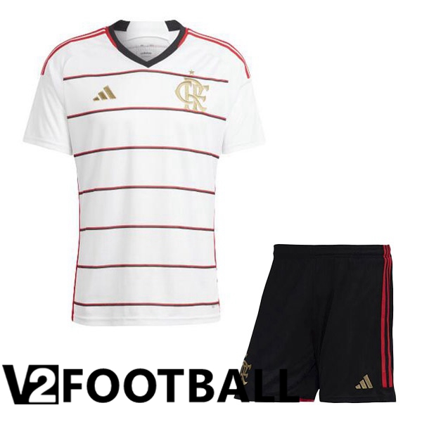 Flamengo Kids Football Shirt Away White 2023/2024