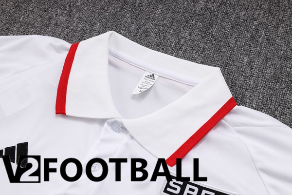 Sao Paulo FC Football Polo + Pants White 2023/2024