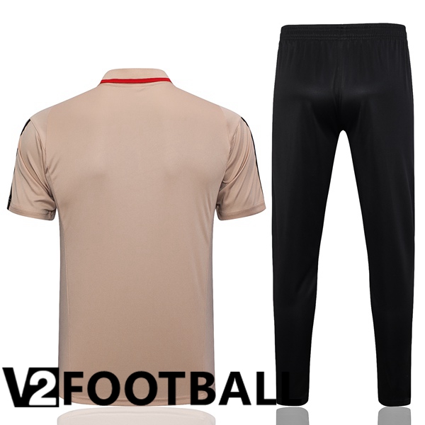 Sao Paulo FC Football Polo + Pants Brown 2023/2024