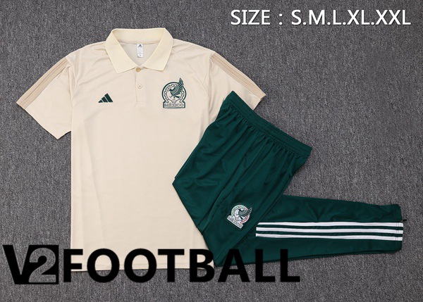 Mexico Football Polo + Pants Brown 2023/2024