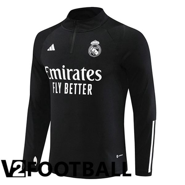 Real Madrid Training Sweatshirt Black 2023/2024