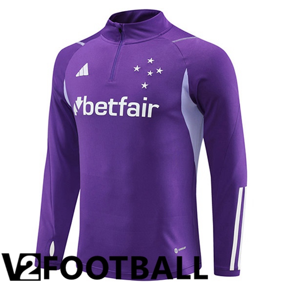 Cruzeiro EC Training Sweatshirt Purple 2023/2024