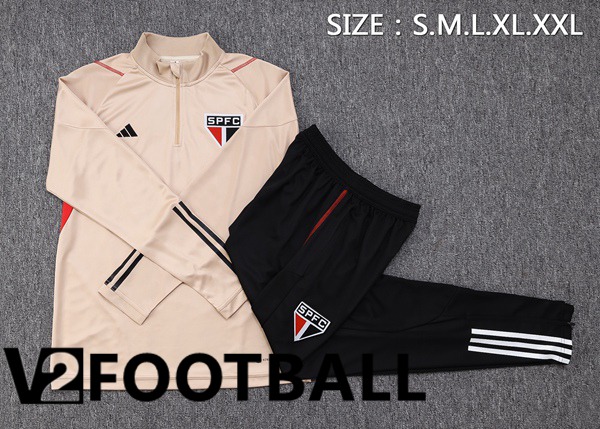 Sao Paulo FC Training Tracksuit Suit Brown 2023/2024