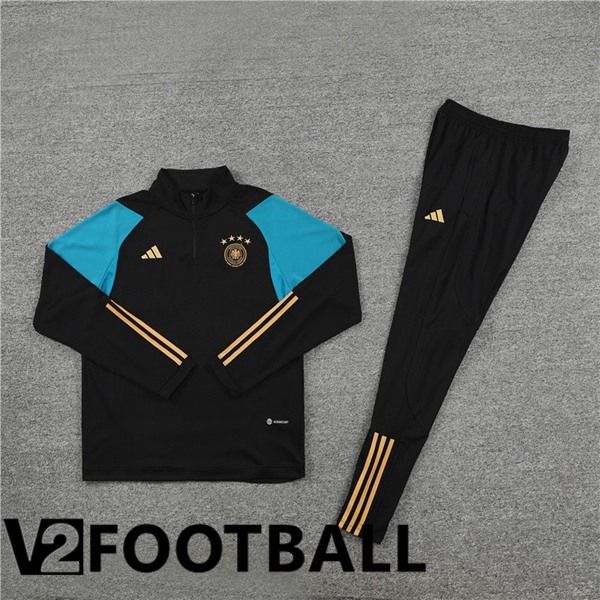 Germany Training Tracksuit Suit Black 2023/2024