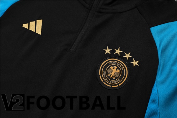 Germany Training Tracksuit Suit Black 2023/2024