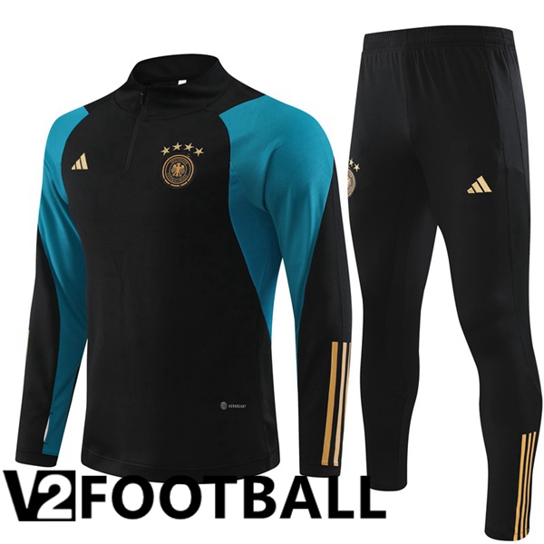 Germany Training Tracksuit Suit Black 2023/2024