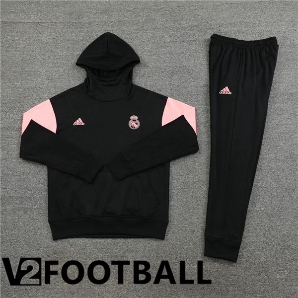 Real Madrid Training Tracksuit Hoodie Black 2023/2024