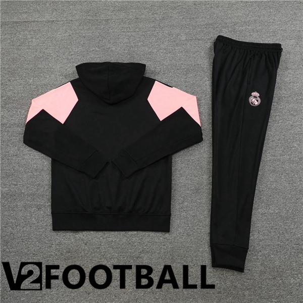 Real Madrid Training Tracksuit Hoodie Black 2023/2024