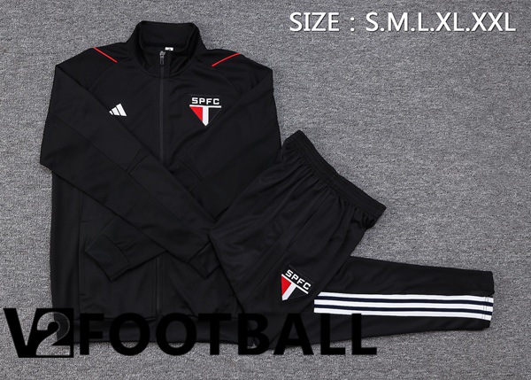 Sao Paulo FC Training Jacket Suit Black 2023/2024