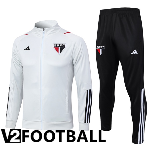 Sao Paulo FC Training Jacket Suit White 2023/2024