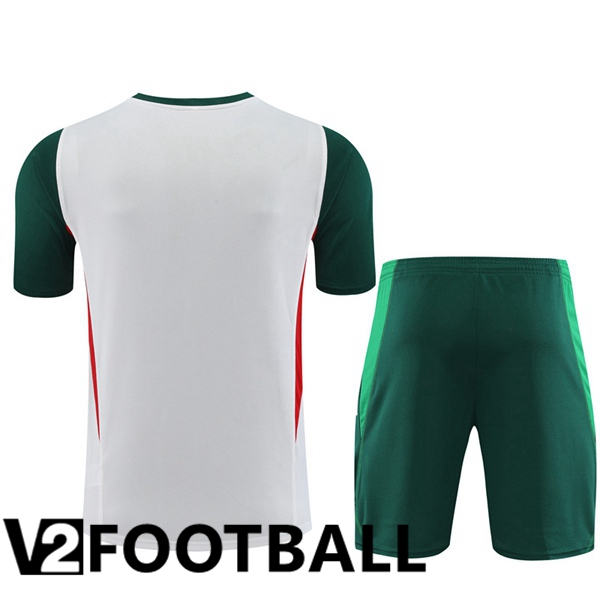 Mexico Training T Shirt + Shorts White 2023/2024