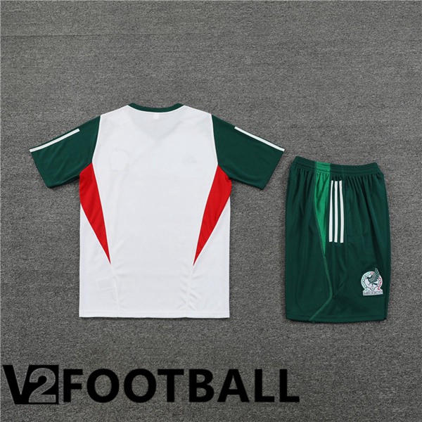 Mexico Training T Shirt + Shorts White 2023/2024