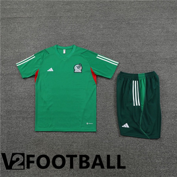 Mexico Training T Shirt + Shorts Green 2023/2024