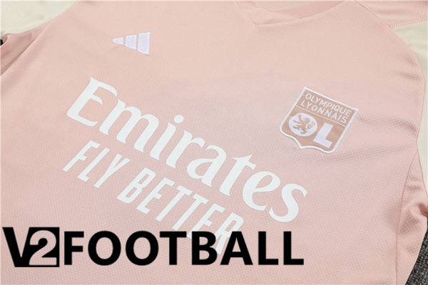 Lyon OL Training T Shirt + Shorts Pink 2023/2024