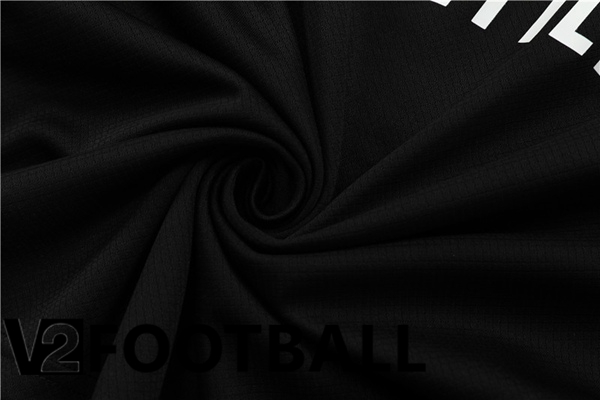 Real Madrid Training T Shirt + Shorts Black 2023/2024