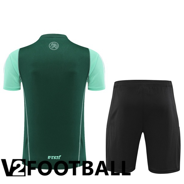 Algeria Training T Shirt + Shorts Green 2023/2024