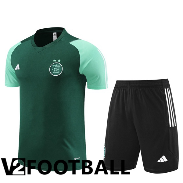 Algeria Training T Shirt + Shorts Green 2023/2024