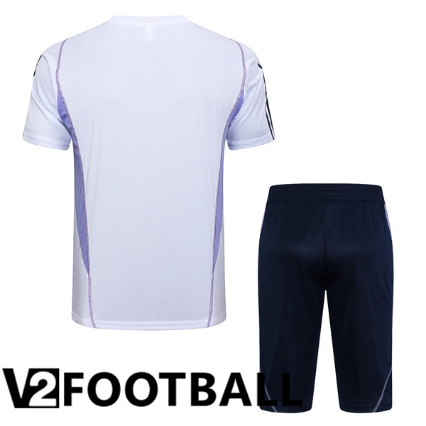 Cruzeiro EC Training T Shirt + Shorts White 2023/2024
