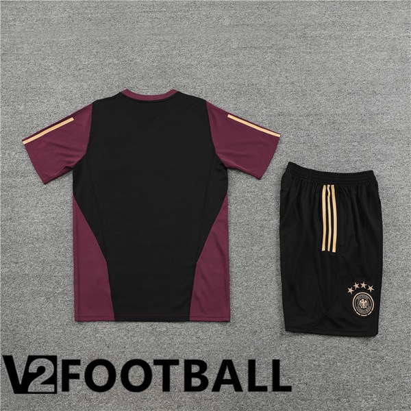 Germany Training T Shirt + Shorts Red 2023/2024