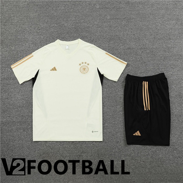 Germany Training T Shirt + Shorts White 2023/2024