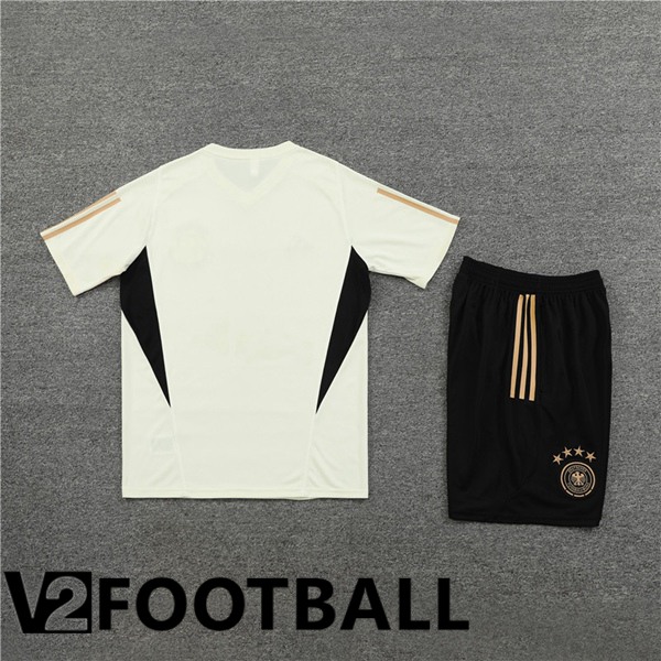 Germany Training T Shirt + Shorts White 2023/2024