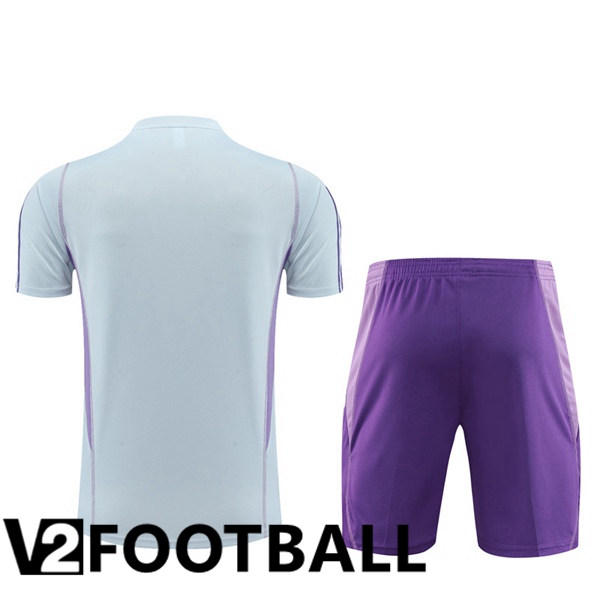 Cruzeiro EC Training T Shirt + Shorts Grey 2023/2024