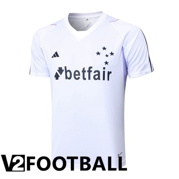 Cruzeiro EC Training T Shirt White 2023/2024