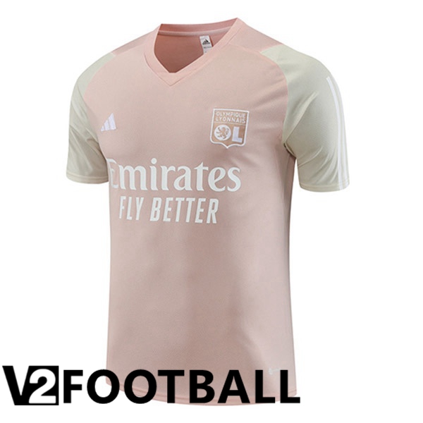 Lyon OL Training T Shirt Pink 2023/2024