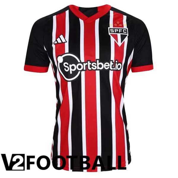 Sao Paulo FC Football Shirt Away Black Red 2023/2024