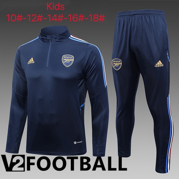 Arsenal Kids Training Tracksuit Suit Royal Blue 2023/2024