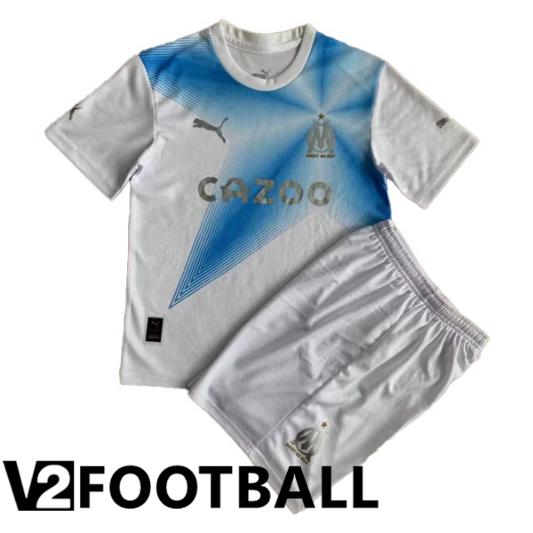 Marseille OM Kids 30th Anniversary Edition White Blue 2022/2023