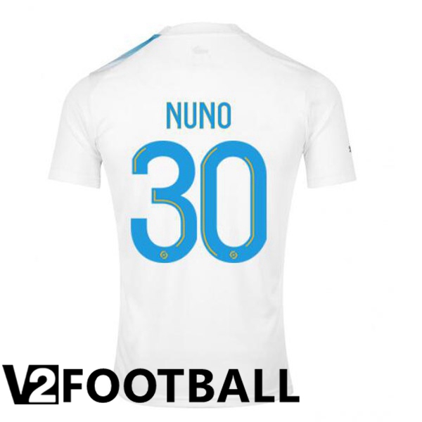 Marseille OM (NUNO 30) Football Shirt 30th Anniversary Edition White Blue 2022/2023