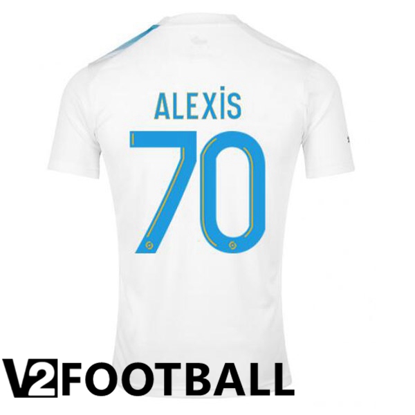 Marseille OM (ALEXIS 70) Football Shirt 30th Anniversary Edition White Blue 2022/2023