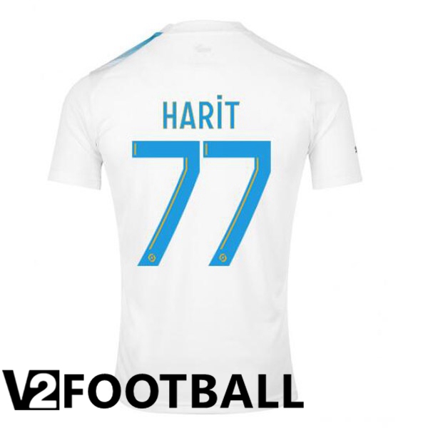 Marseille OM (HARIT 77) Football Shirt 30th Anniversary Edition White Blue 2022/2023