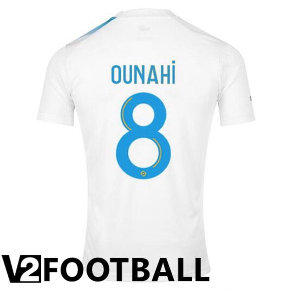 Marseille OM (OUNAHI 8) Football Shirt 30th Anniversary Edition White Blue 2022/2023