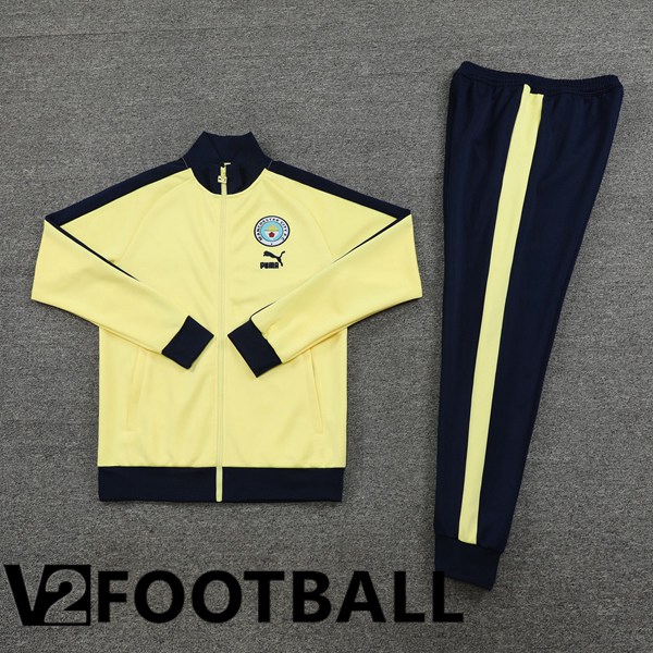 Manchester City Training Jacket Suit Yellow 2023/2024