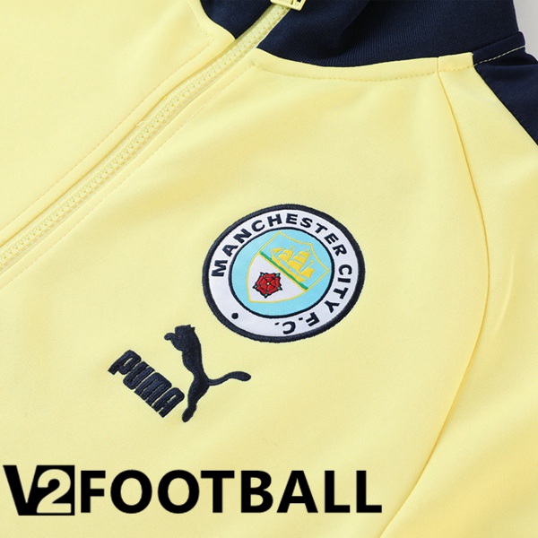 Manchester City Training Jacket Suit Yellow 2023/2024