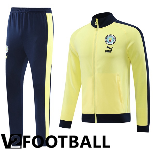 Manchester City Training Jacket Suit Yellow 2023/2024