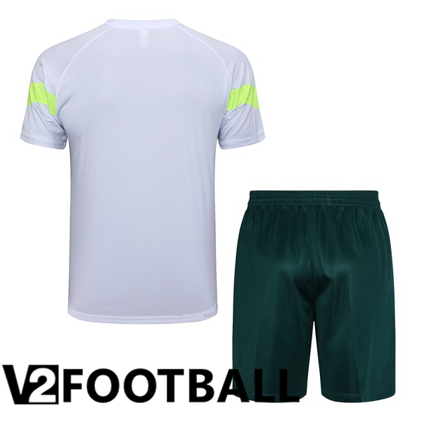 Palmeiras Training T Shirt + Shorts White 2023/2024