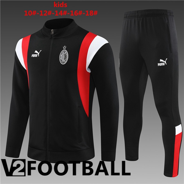 AC Milan Kids Training Jacket Suit Black 2023/2024