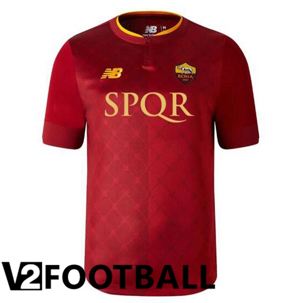 AS Roma Football Shirt Home SPQR Red 2022/2023