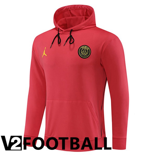 JORDAN Paris PSG Training Sweatshirt Hoodie Red 2023/2024