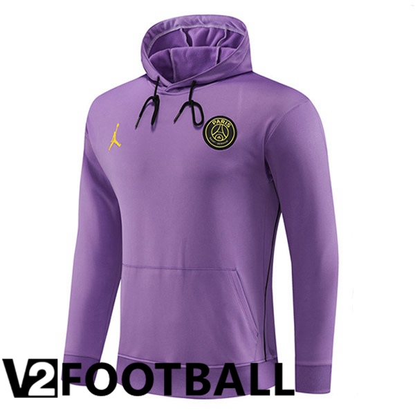 JORDAN Paris PSG Training Sweatshirt Hoodie Purple 2023/2024