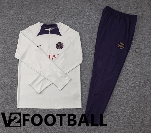 Paris PSG Training Tracksuit Suit White 2023/2024