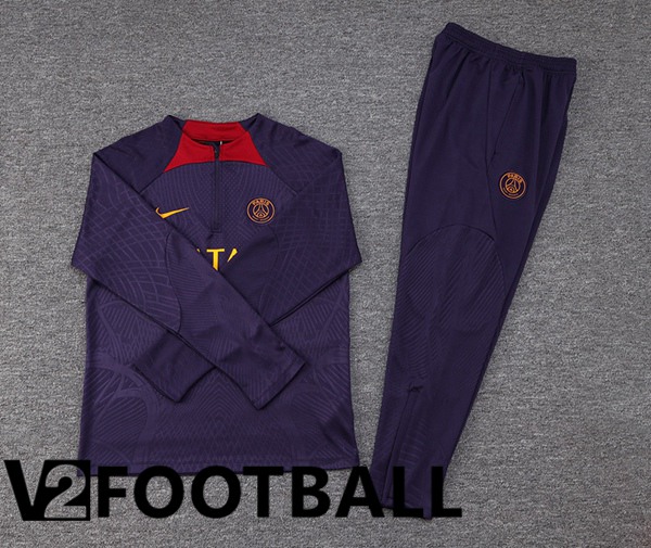 Paris PSG Training Tracksuit Suit Purple 2023/2024