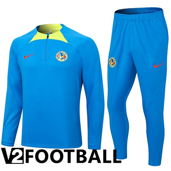 Club America Training Tracksuit Suit Blue 2023/2024